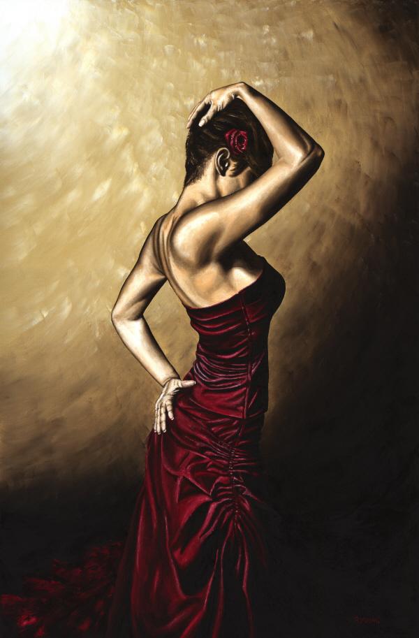 Flamenco Woman fine art Contemporary Modern oil painting.jpg